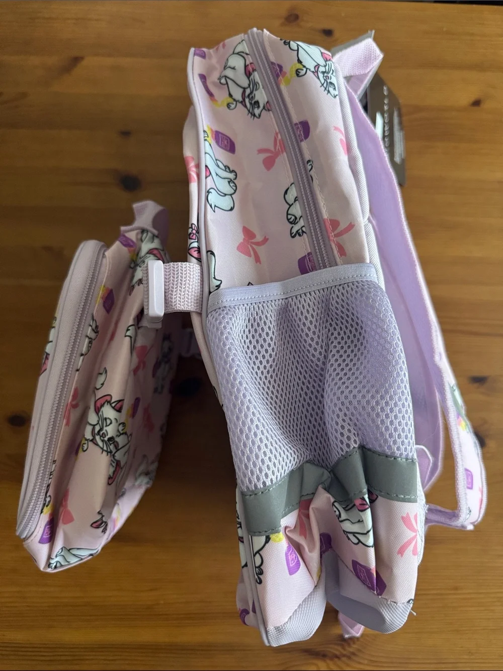 Disney Pink Aristocats “Marie” Kids Backpack with Matching Lunch Box Bag